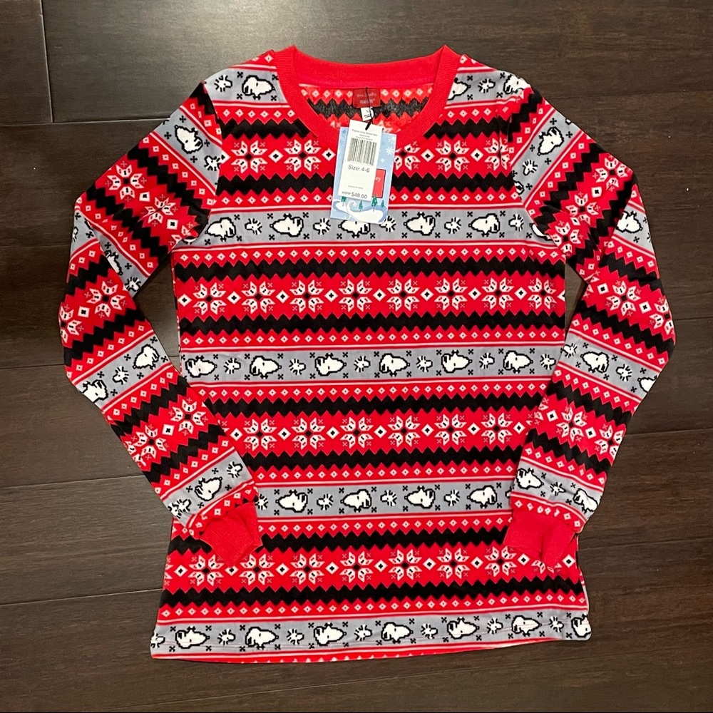 Vera Bradley x Peanuts Pajama Ribbed Long Sleeve Shirt and Jogger Pants